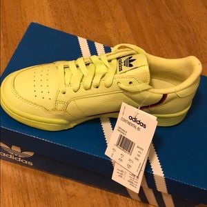 adidas continental 80s yellow